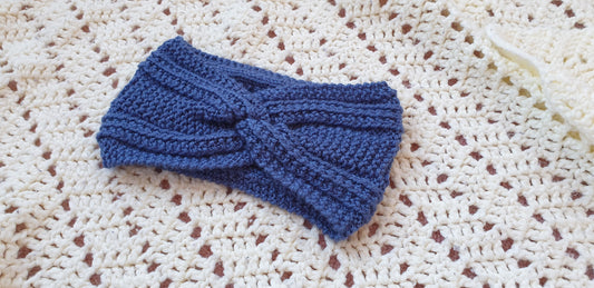 JUST SIMPLE HEADBAND (Digital Knitting Pattern) / Simple Twisted Ear Warmer Pattern / Digital Knitting Pattern / PDF Pattern