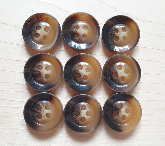 BROWN MOONSTONE / 15-30 mm / Resin Buttons / Sewing Buttons