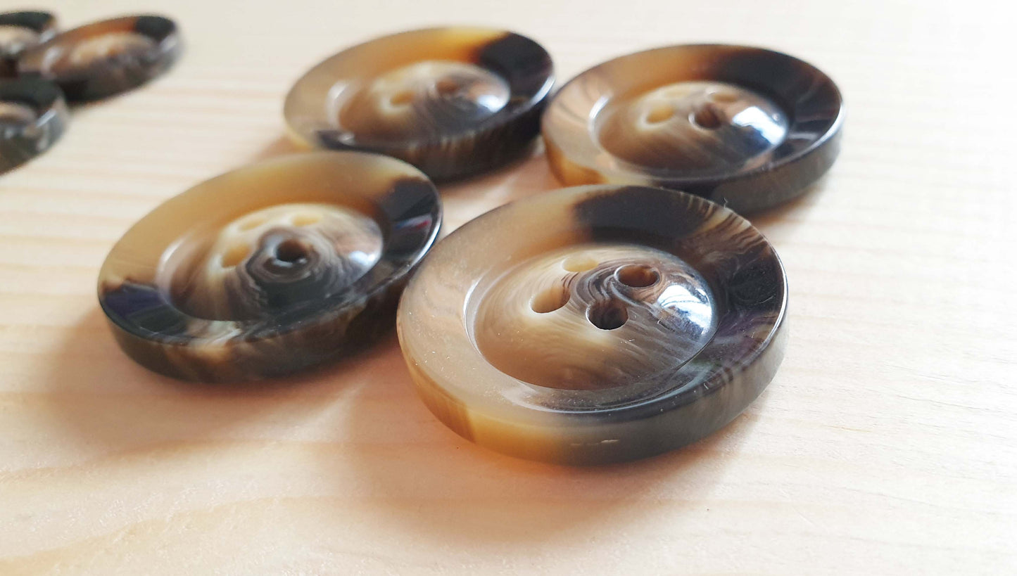 BROWN MOONSTONE / 15-30 mm / Resin Buttons / Sewing Buttons