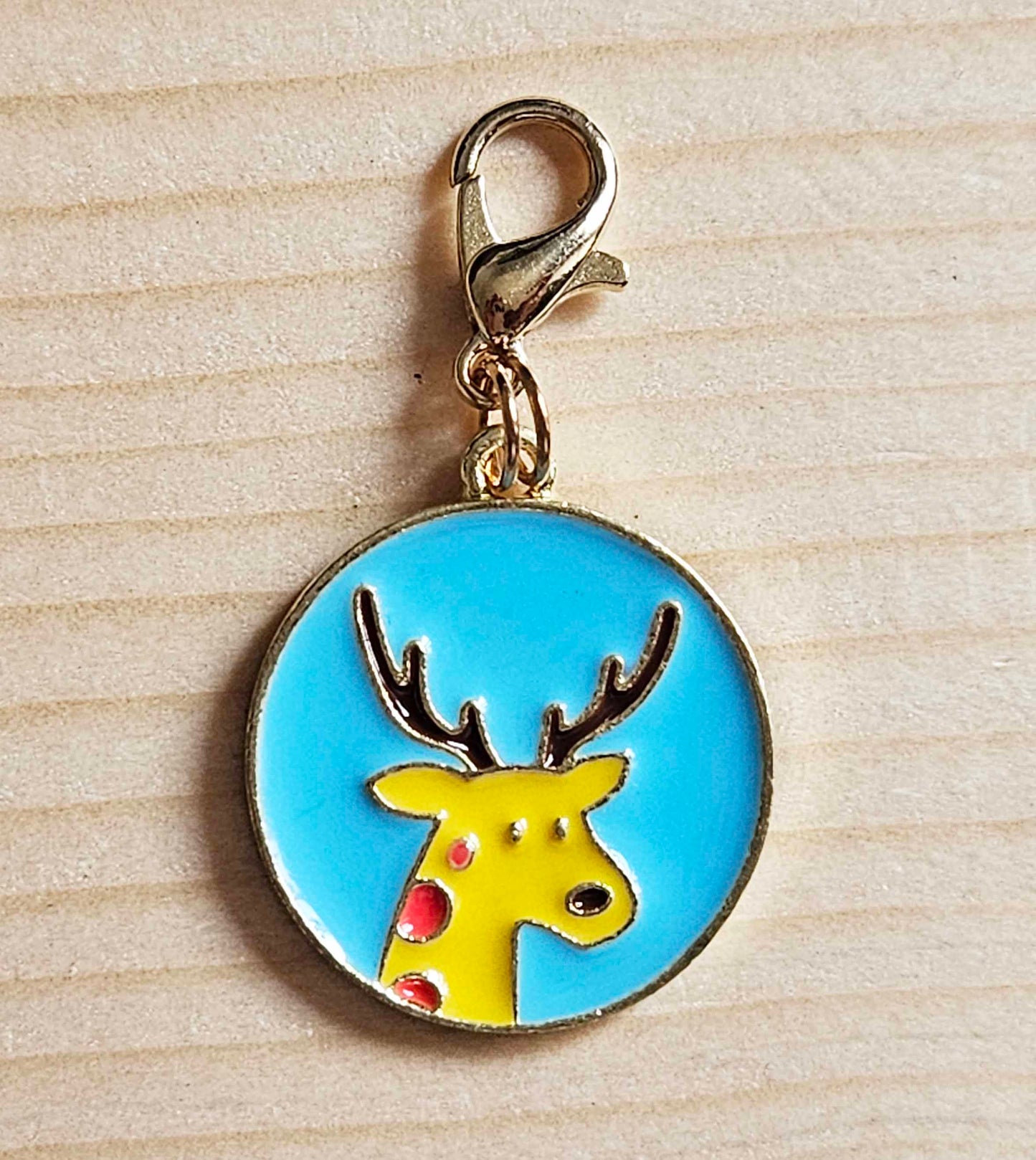 DEER / Planner Charm / Journal Charm / Zipper Bookmark Charm / Planner accessories
