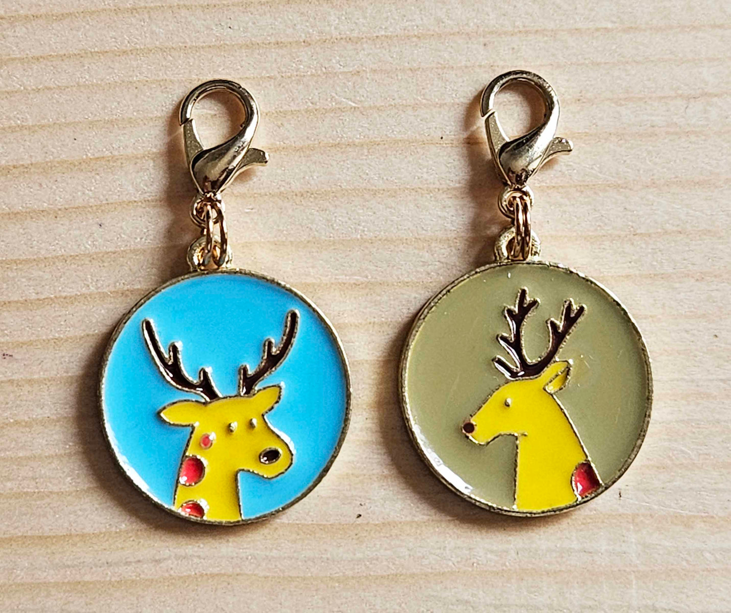 DEER / Planner Charm / Journal Charm / Zipper Bookmark Charm / Planner accessories