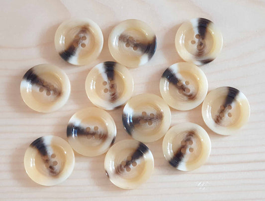 CAPPUCCINO / 18-28 mm / Resin Buttons / Sewing Buttons