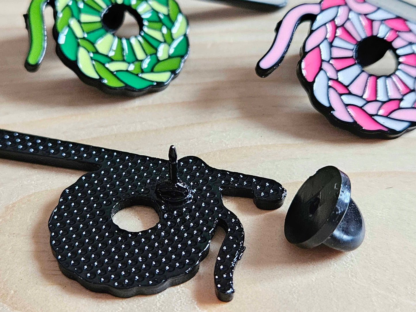 CROCHET / Knitter Crocheter Pin / Hobby Brooches