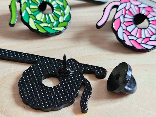 CROCHET HOOK / Knitter Crocheter Pin / Hobby Brooches