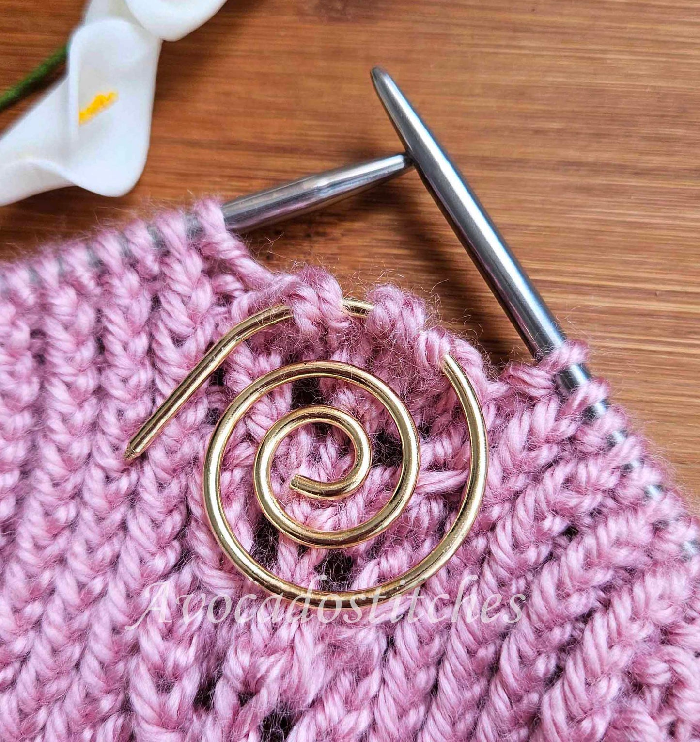 SPIRAL Cable Needle / Knitting Crochet Stitch Holder / Knitting Crochet Notions