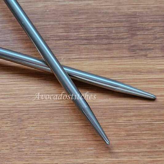 CIRCULAR KNITTING NEEDLES / 43cm / Lightweight Stainless Steel Knitting Needles