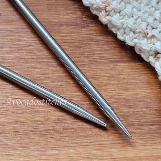 CIRCULAR KNITTING NEEDLES / 80cm / Lightweight Stainless Steel Knitting Needles