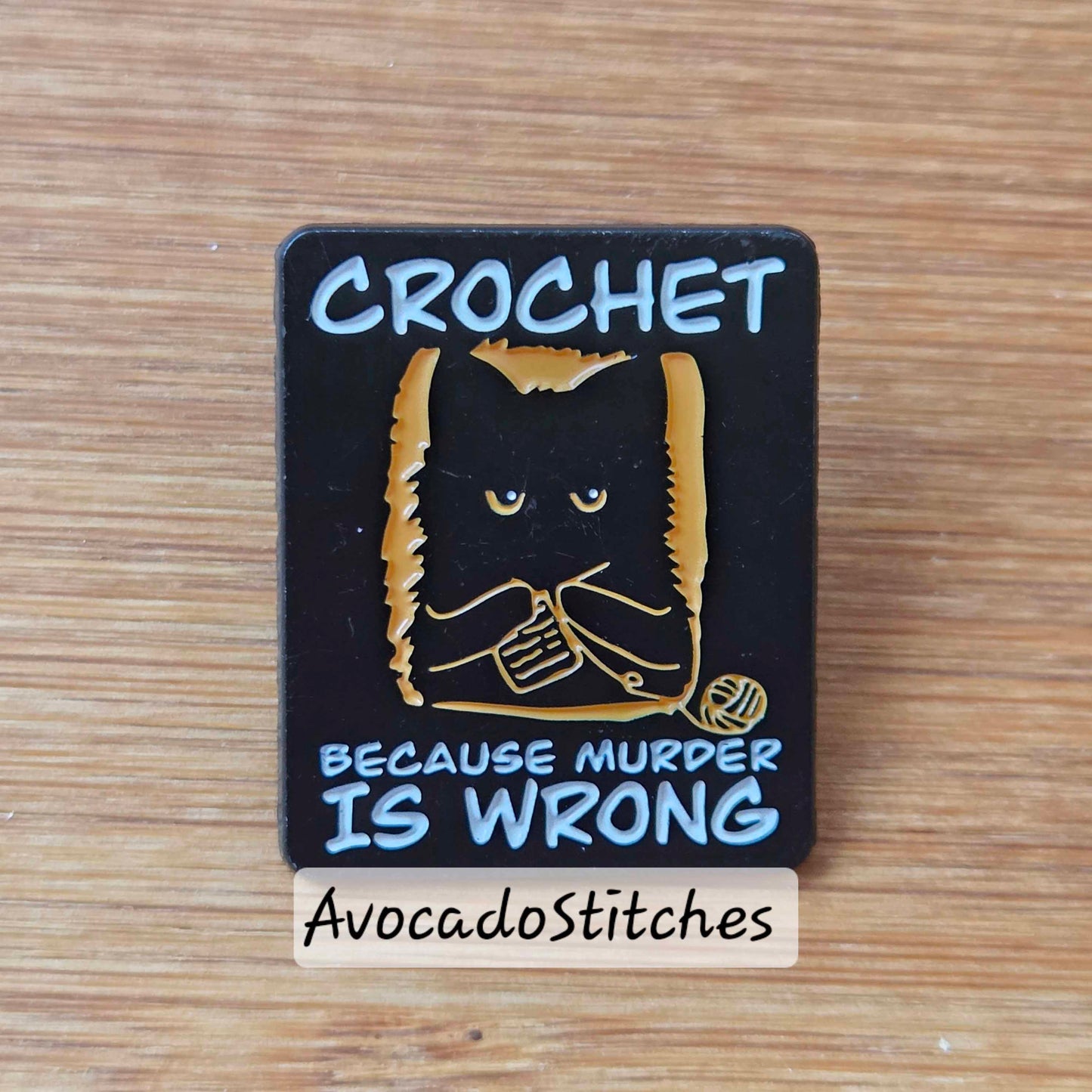 CROCHET CAT / Knitter Pin / Hobby Brooches