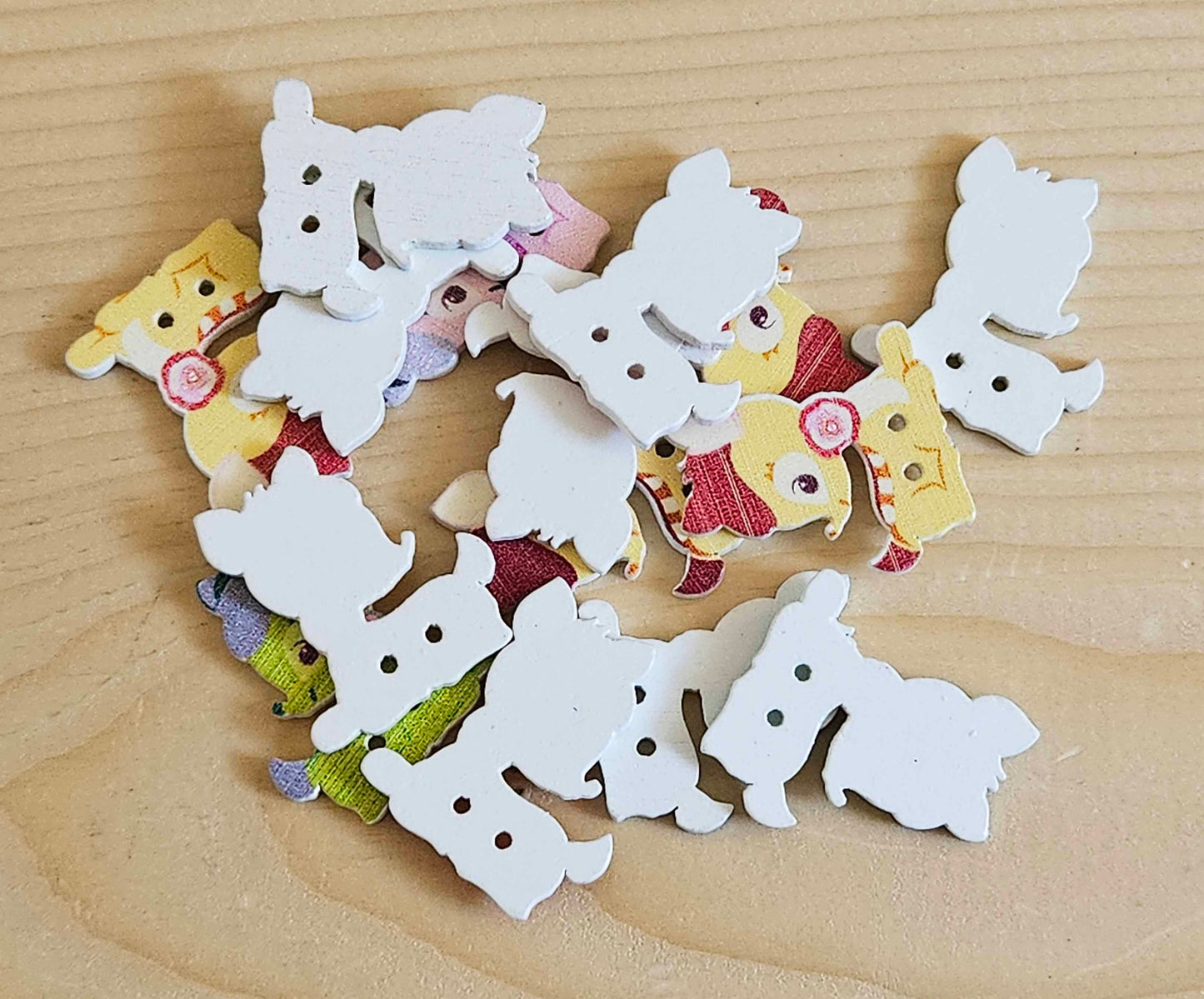 DEER / 28*25mm / Wooden Buttons / Sewing Buttons