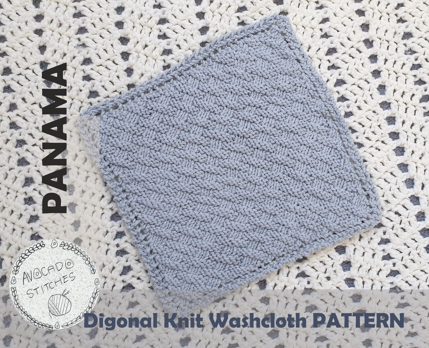 PANAMA WASHCLOTH (Digital Knitting Pattern) / Simple Pattern / Digital Knitting Pattern