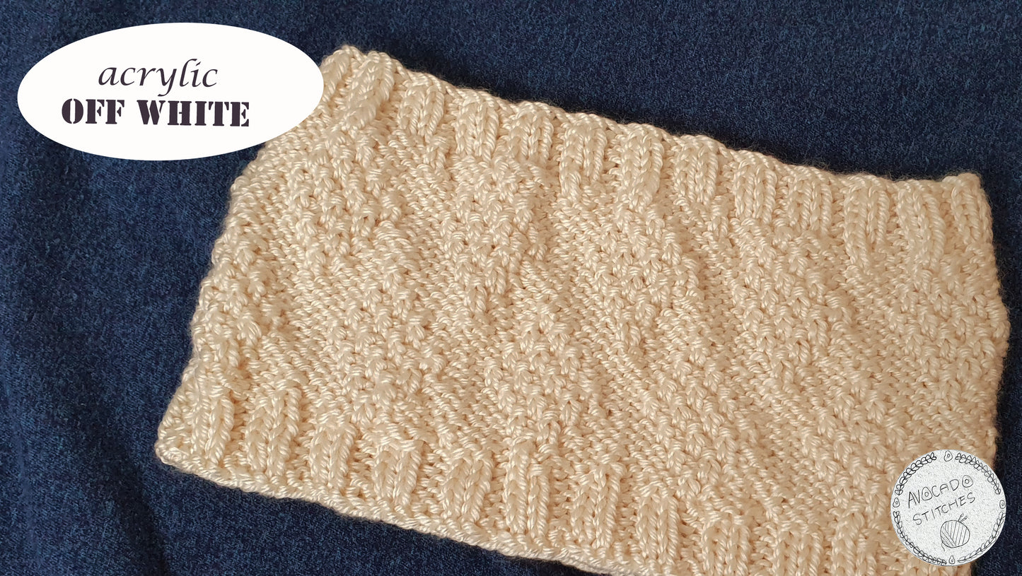ELMAS HEADBAND - Oatmeal / Soft Acrylic Headband Ear Warmer / Handmade in Canada