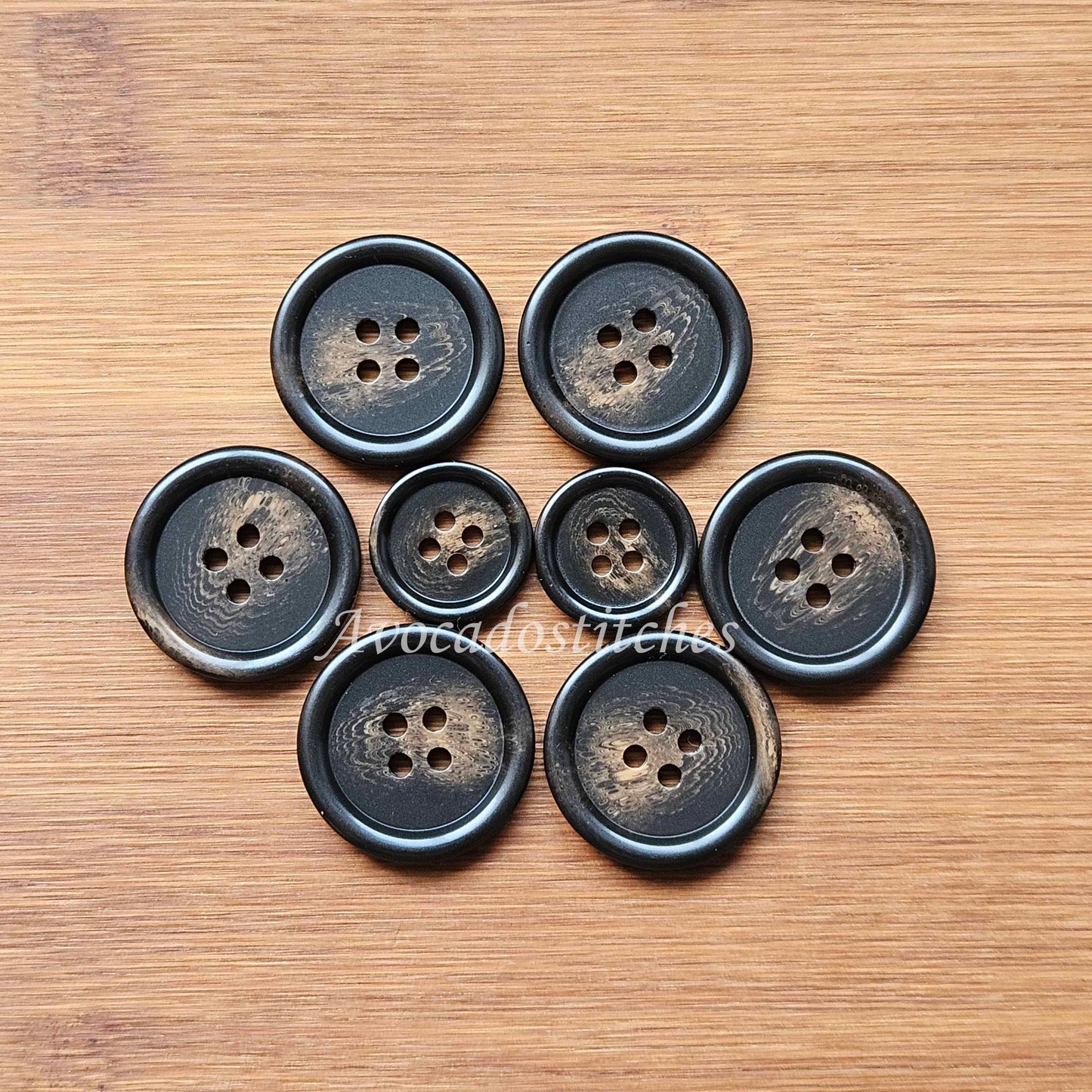 HAZEL NEBULA / 18-28mm / Resin Buttons / Sewing Buttons