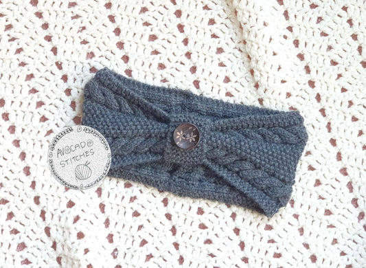 ZARA HEADBAND (Digital Knitting Pattern) / Simple Cable Ear Warmer Pattern / Digital Knitting Pattern / PDF Pattern