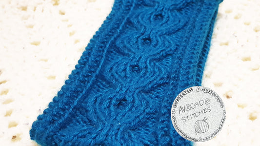 RAINDROPS HEADBAND / Acrylic Ear Warmer / Handmade in Canada