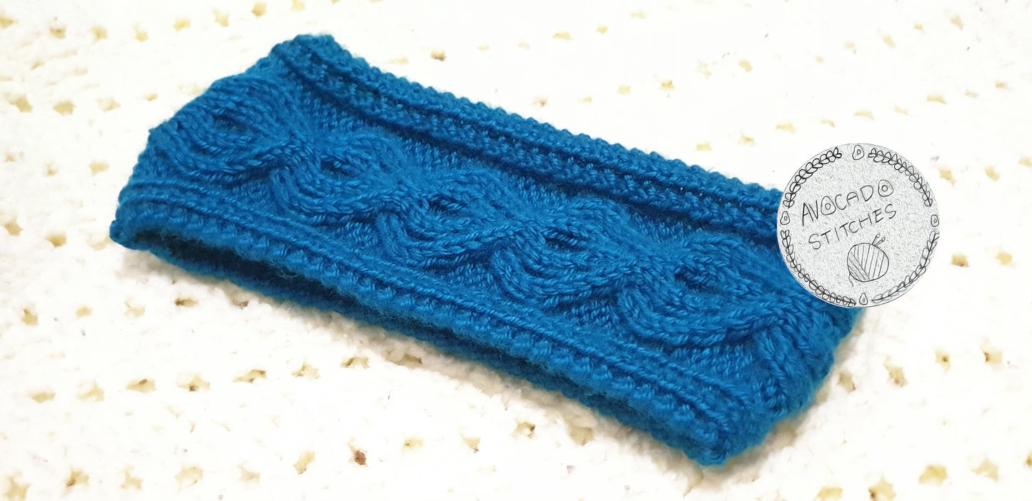 RAINDROPS HEADBAND / Acrylic Ear Warmer / Handmade in Canada