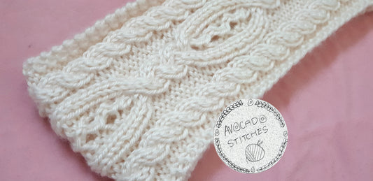 OLIVE HEADBAND / Acrylic Ear warmer / Cable Knit / Handmade in Canada