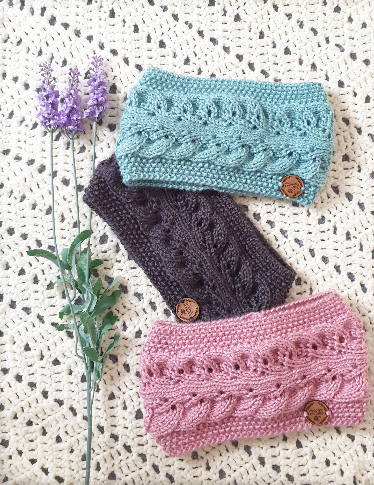 IVY HEADBAND / Acrylic Ear Warmer / Handmade in Canada