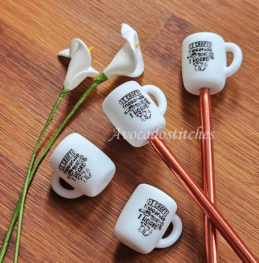 I CRAFT Stitch Stoppers / 2 pieces / Knitting Needle Stoppers / Point Protection / Notions