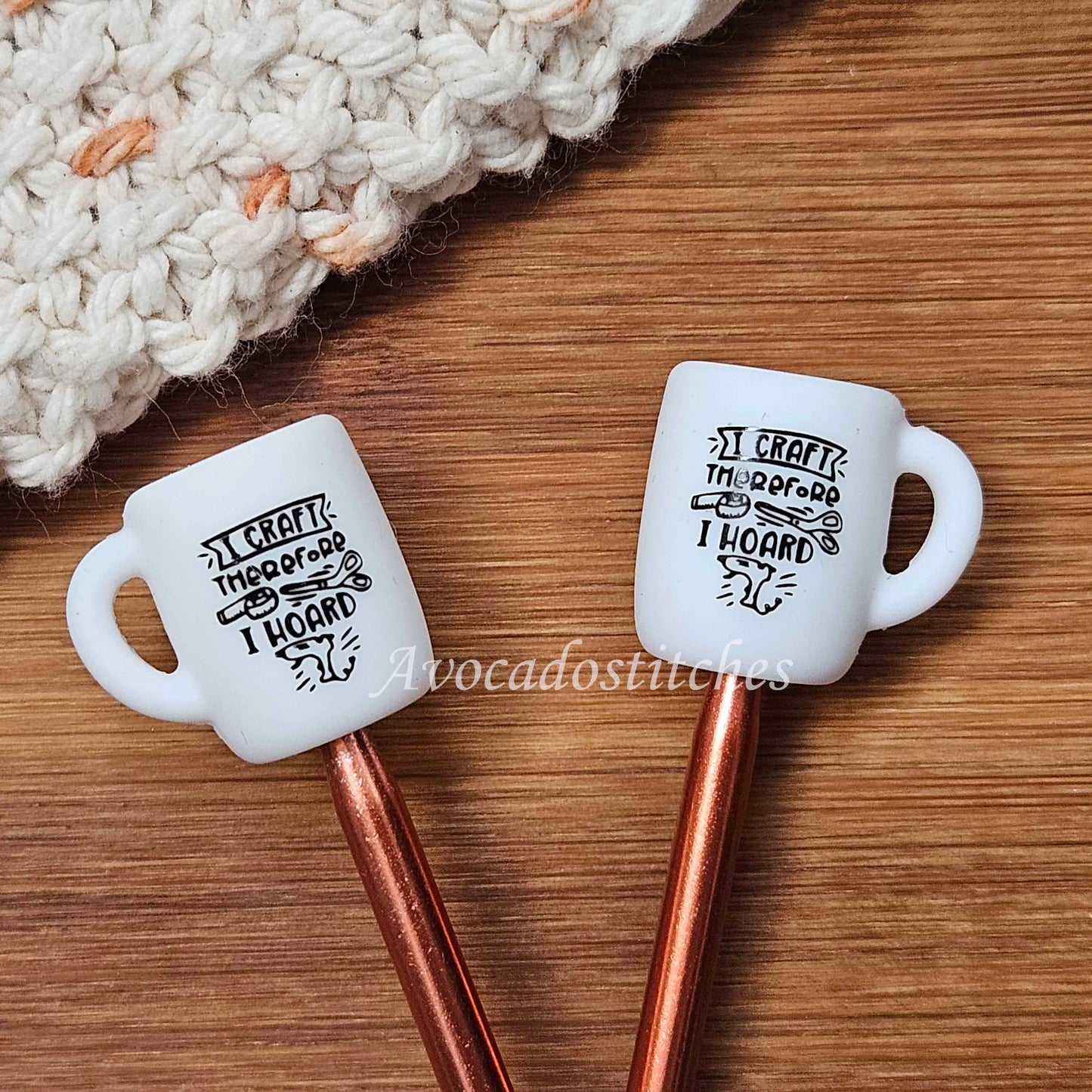 I CRAFT Stitch Stoppers / 2 pieces / Knitting Needle Stoppers / Point Protection / Notions