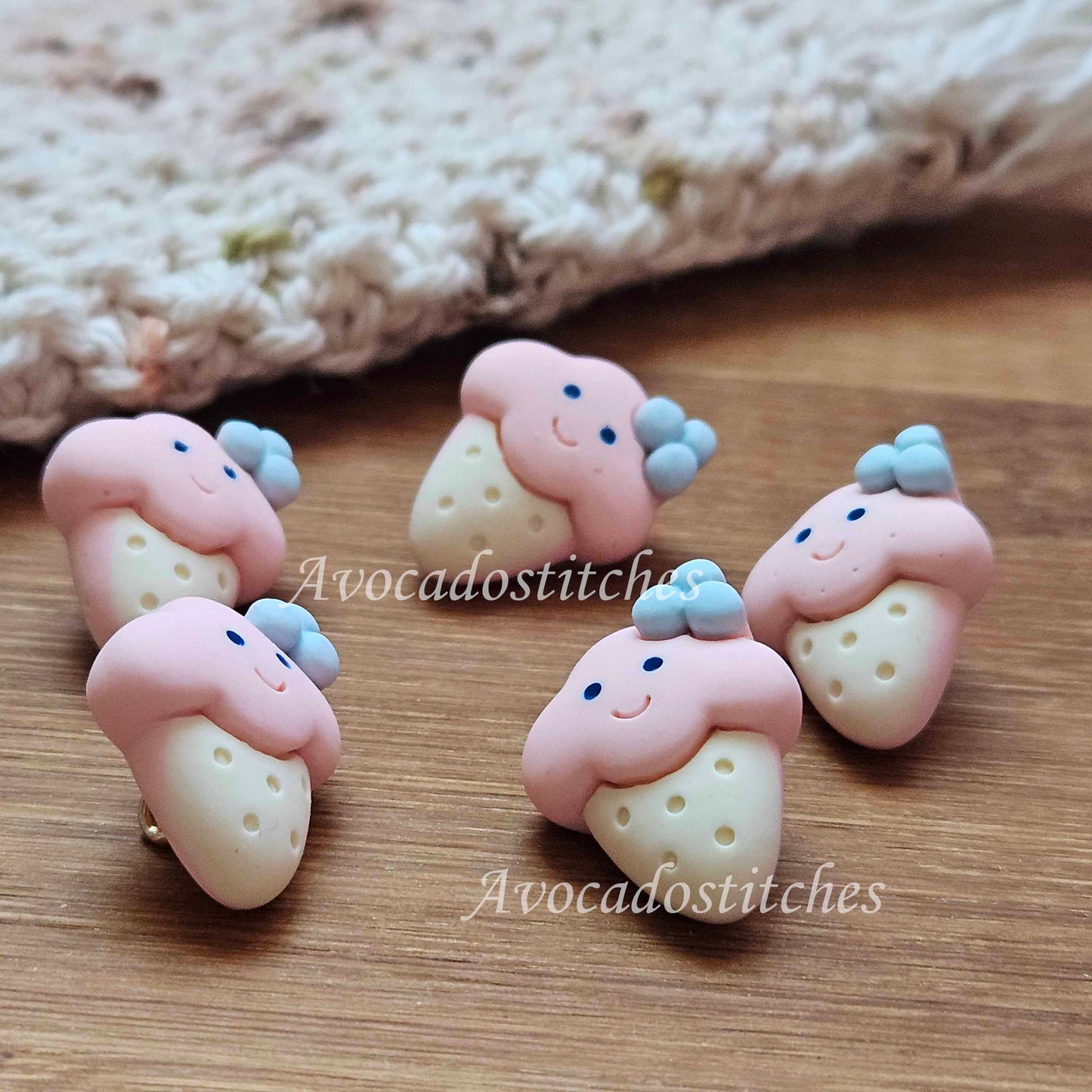ICECREAM - Pink / 24*18mm / 4 buttons / Resin Shank Buttons / Sewing Buttons