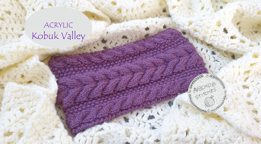 SECRET GARDEN HEADBAND / Acrylic Ear Warmer / Handmade in Canada