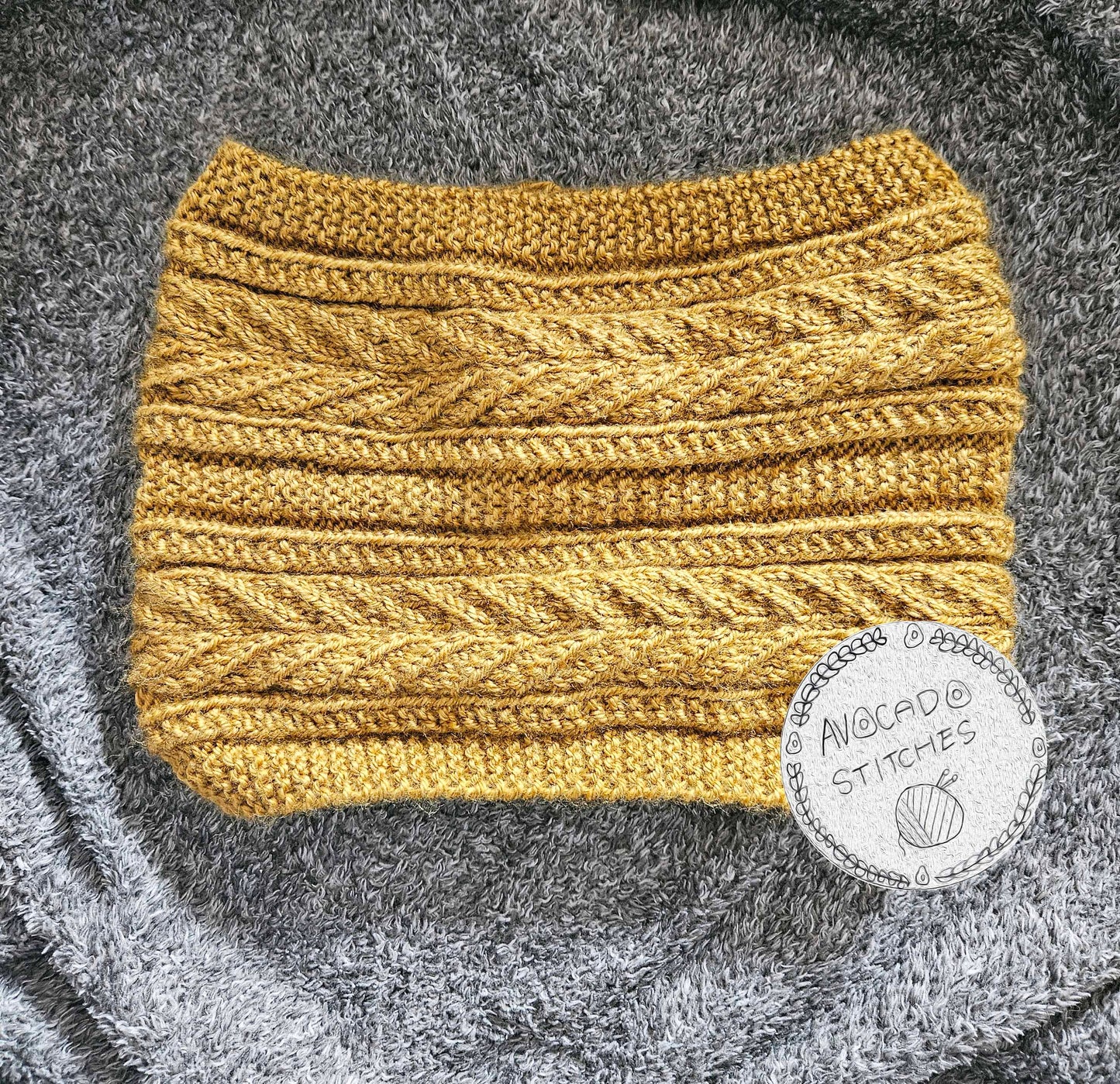 MARIGOLD HEADBAND & COWL (Digital Knitting Pattern) / Simple Cable Knitting Pattern / Digital Knitting Pattern