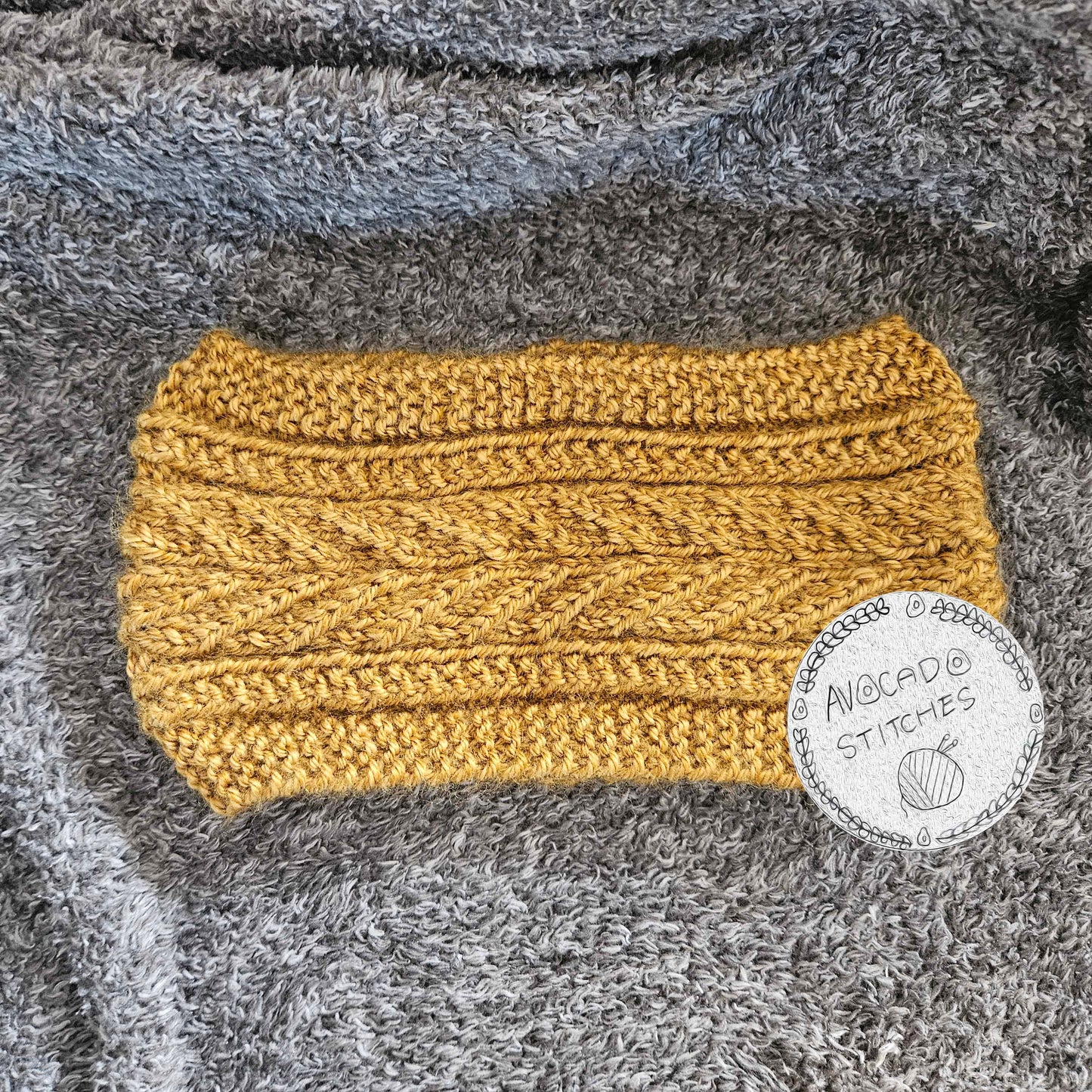 MARIGOLD HEADBAND & COWL (Digital Knitting Pattern) / Simple Cable Knitting Pattern / Digital Knitting Pattern