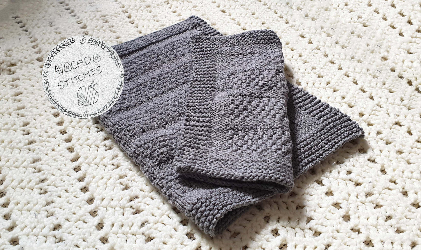 MOSS GARDEN WASHCLOTH KITCHEN TOWERL PLACEMAT (Digital Knitting Pattern) / Simple Pattern / Digital Knitting Pattern