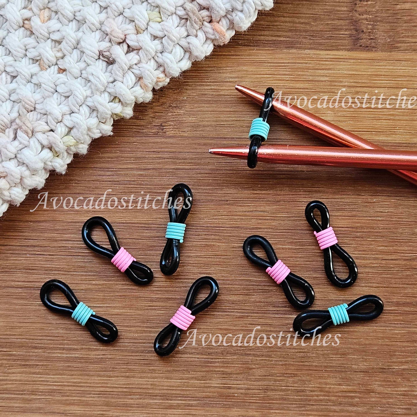 MIDNIGHT BLOOM Needle Huggers / 8 pcs / Stitch Huggers / Notions