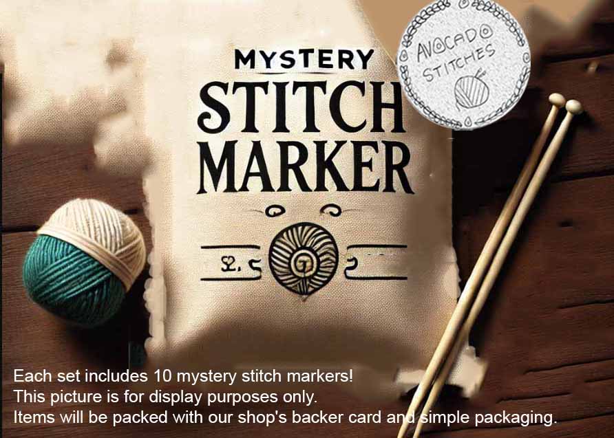 Mystery Stitch Marker / Progress Keeper – 10-Piece Sampler Pack