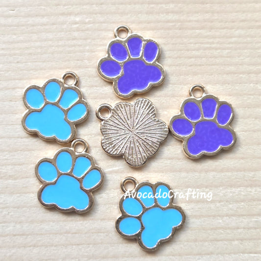 Paw Charm / 10 pieces / Jewelry Making
