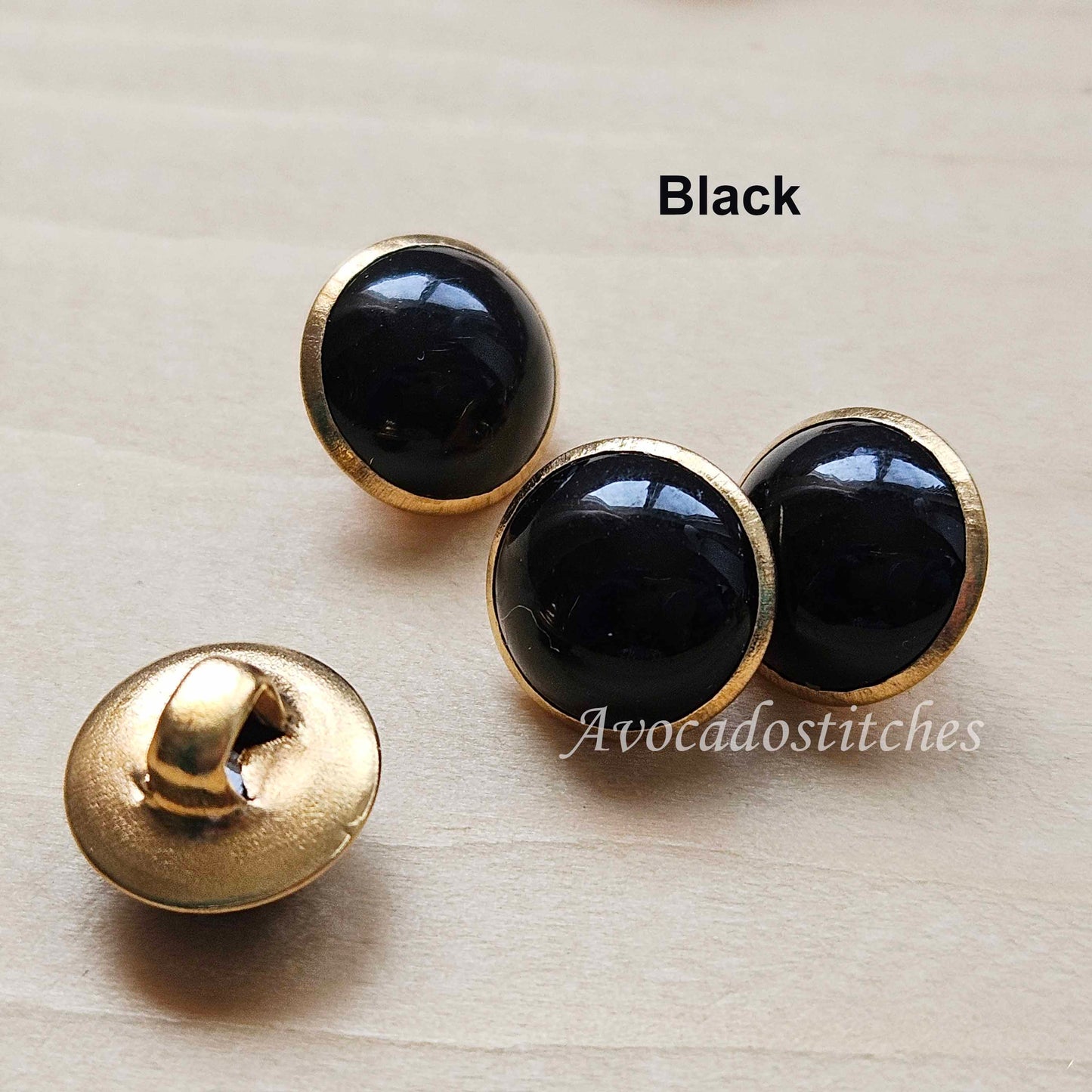 PEARL PIPS Shank Buttons / 10mm - 8 buttons / Brass Alloy Imitation Pearl Buttons / Sewing Buttons