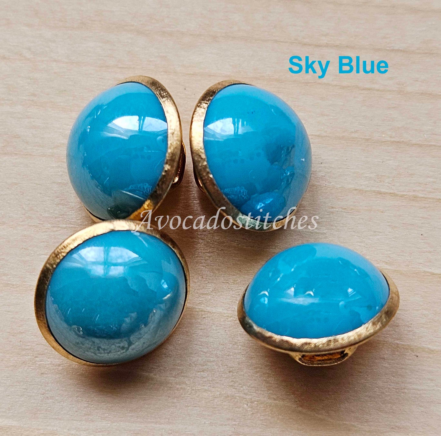 PEARL PIPS Shank Buttons / 10mm - 8 buttons / Brass Alloy Imitation Pearl Buttons / Sewing Buttons