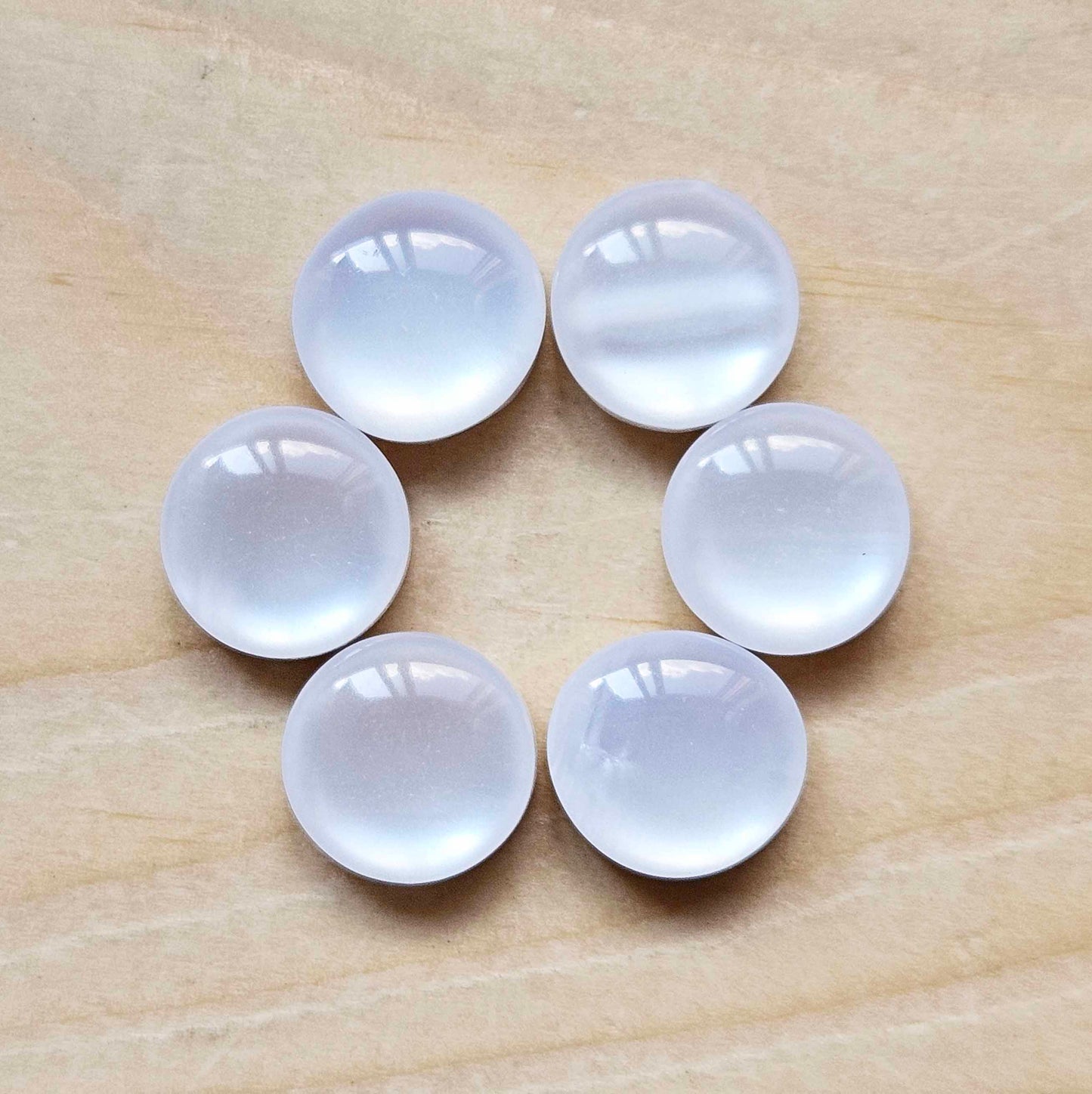 PEARL WHITE Resin / 11mm - 8 buttons / Resin Buttons / Sewing Buttons
