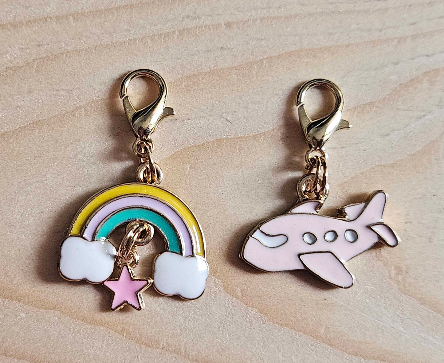 PLANE in the SKY / Planner Charm / Journal Charms / Zipper Pull / Bookmark Charms / Planner accessories