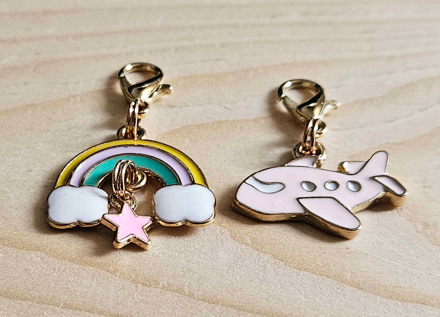 PLANE in the SKY / Planner Charm / Journal Charms / Zipper Pull / Bookmark Charms / Planner accessories