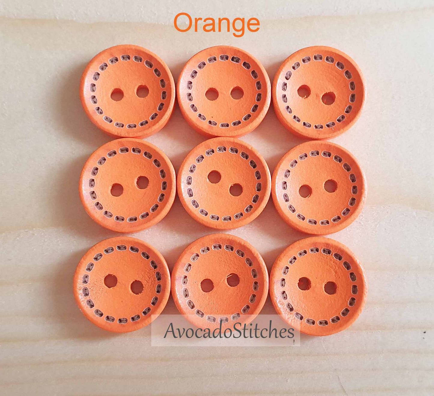 RAINBOW DASH / 15-20mm / 8 buttons / Wooden Buttons / Sewing