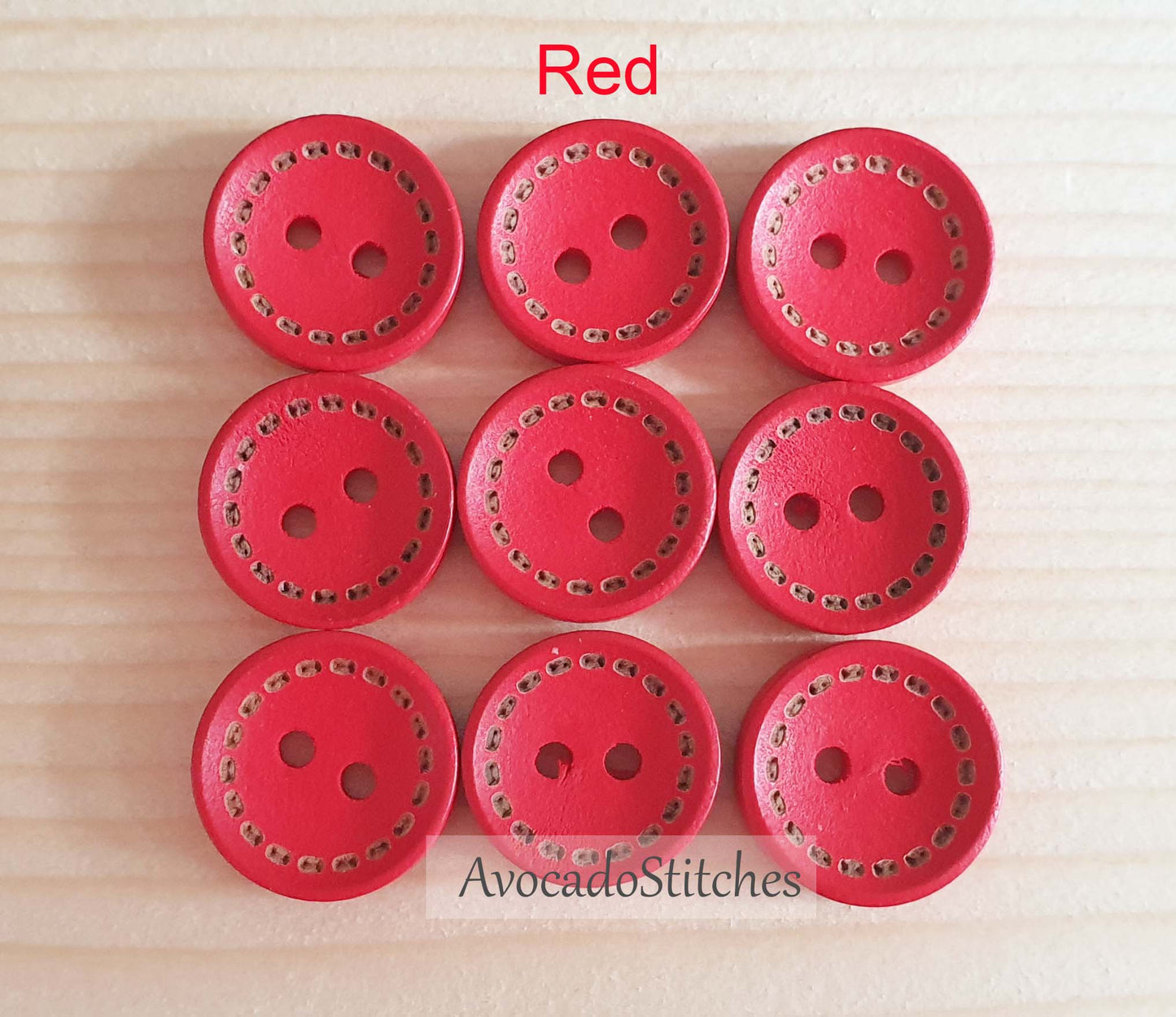 RAINBOW DASH / 15-20mm / 8 buttons / Wooden Buttons / Sewing