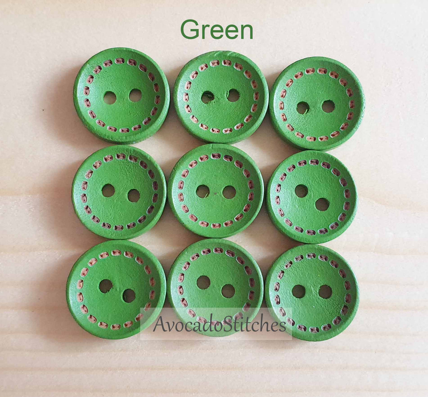RAINBOW DASH / 15-20mm / 8 buttons / Wooden Buttons / Sewing