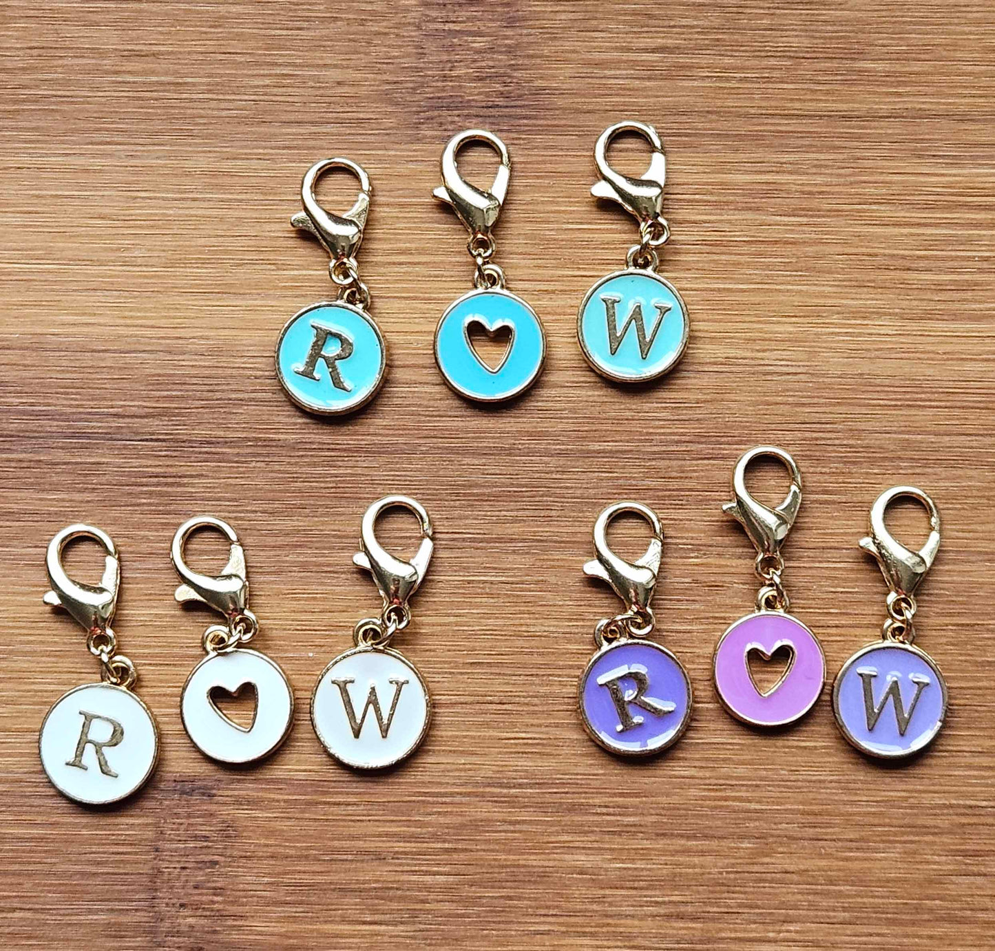 RIGHT WRONG SIDE Stitch Markers / 3 pcs / Knitting Crochet Stitch Marker / Notions