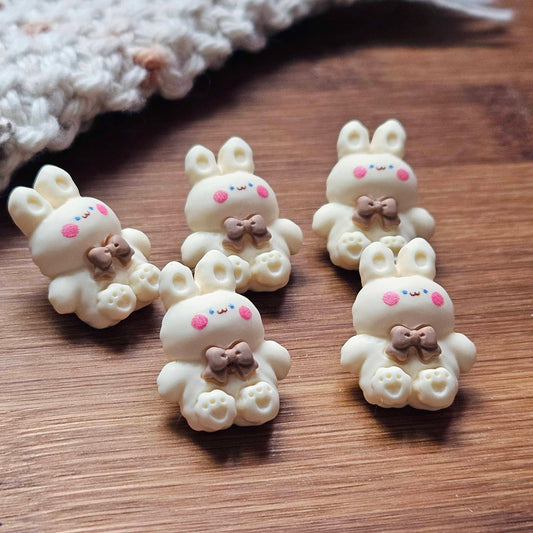 BABY RABBIT - Cream / 20*18mm / 4 buttons / Resin Shank Buttons / Sewing Buttons