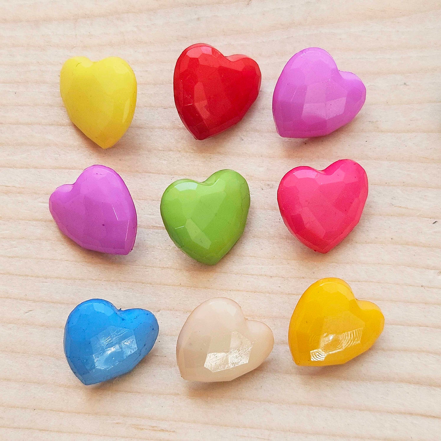 BABY HEART / 13.5*14mm - 10 buttons / Kid Child Shank Buttons / Sewing Buttons