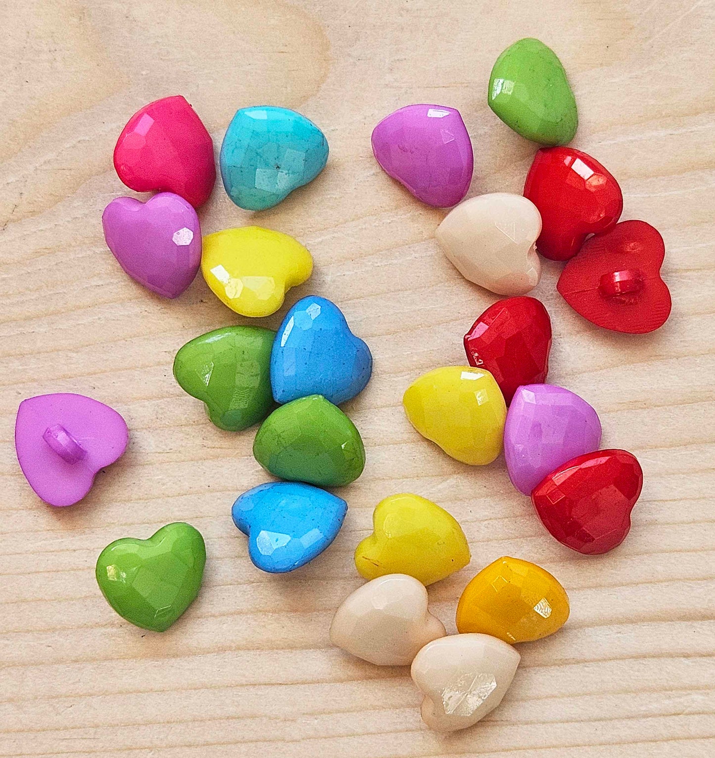 BABY HEART / 13.5*14mm - 10 buttons / Kid Child Shank Buttons / Sewing Buttons