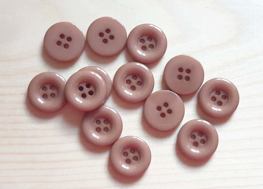 THICK EDGE RESIN LIGHT BROWN / 18mm / Resin Buttons / Sewing Buttons