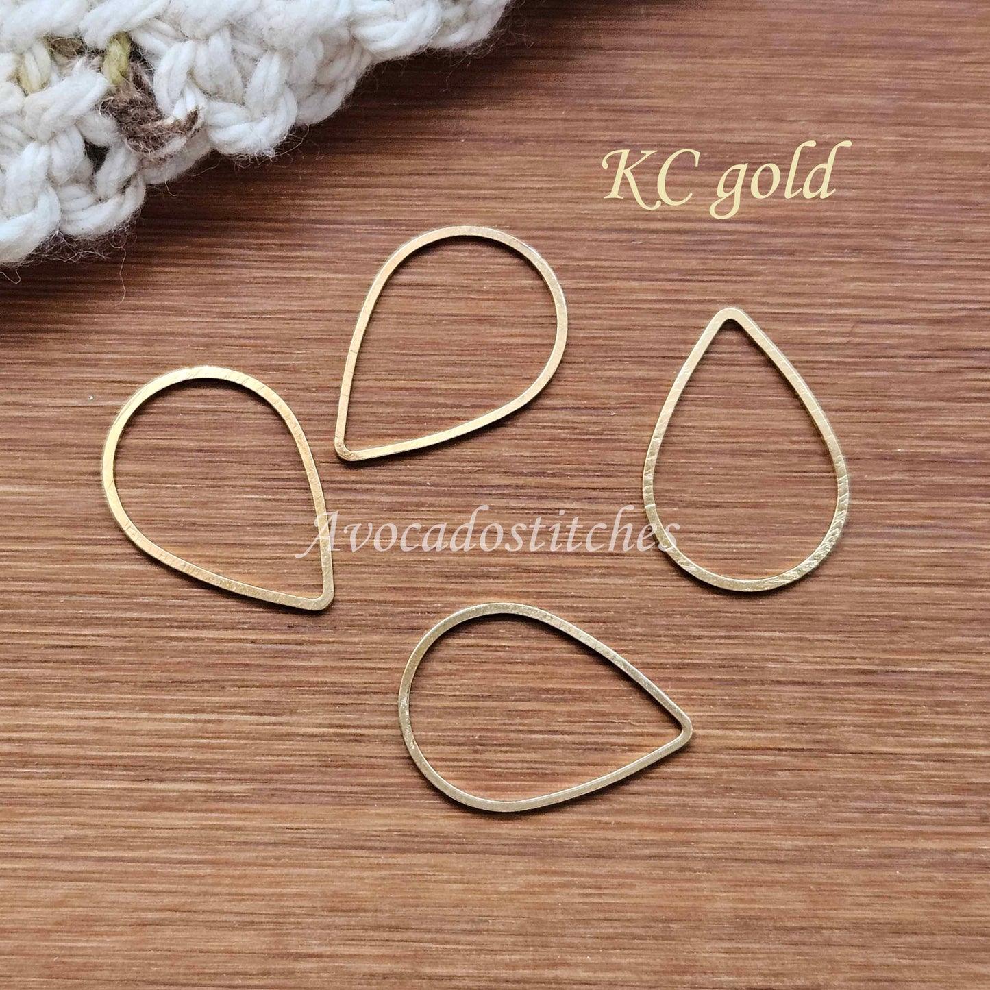 RAINDROP STITCH MARKERS / 6 pcs / Snag Free Stitch Markers / Knitting Stitch Markers / Notions