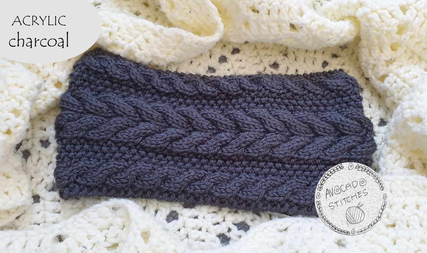 SECRET GARDEN HEADBAND / Acrylic Ear Warmer / Handmade in Canada