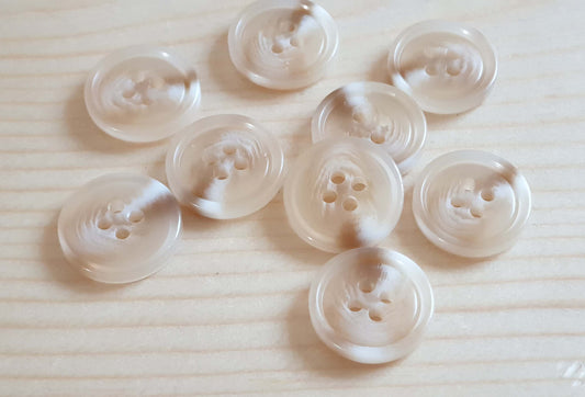 SNOWY LEOPARD / 18mm / Resin Buttons / Sewing Buttons