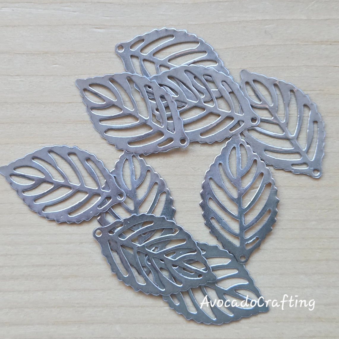 Fall Leaf / 304 Stainless Steel / 20 pieces / 24*14mm / Jewelry Making