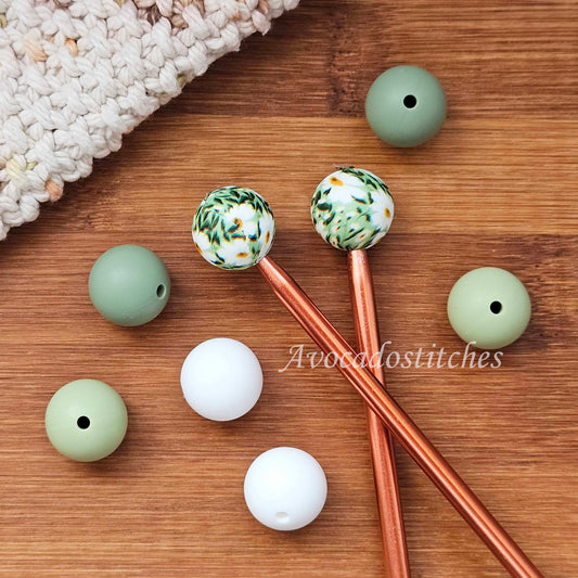 SAGE GARDEN Stitch Stoppers / Knitting Needle Stoppers / Point Protection / Notions