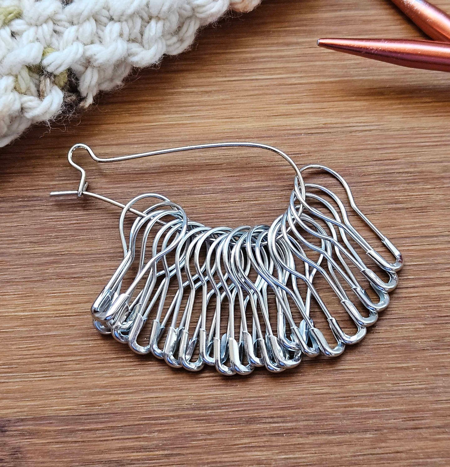 VINTAGE BULB PINS / 40 pcs / Removable Stitch Markers / Crochet Knitting Stitch Markers / Notions